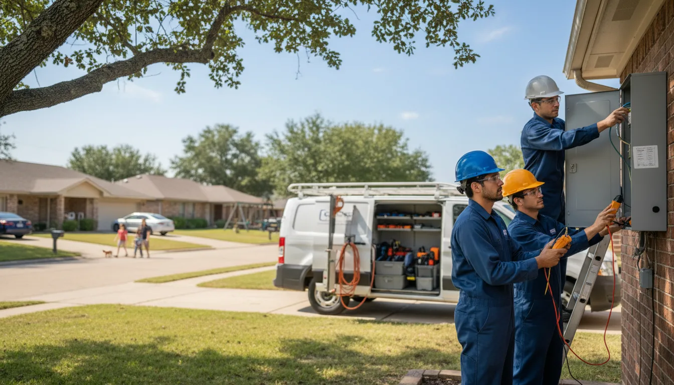 Certified electrician providing emergency electrical services in Agency, IA